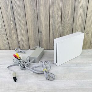 Nintendo Wii RVL-001 with Cables & Power Adapter NO Controllers Tested Working